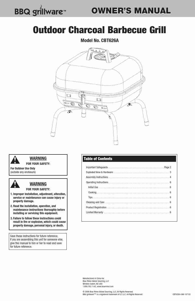 Blue Rhino Charcoal Grill CBT626A-page_pdf